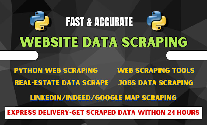 do python web scraper, website scraping and data scraping in python