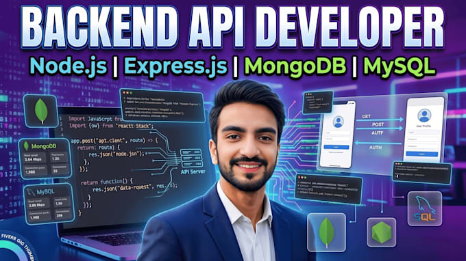 develop API and backend solutions using nodejs