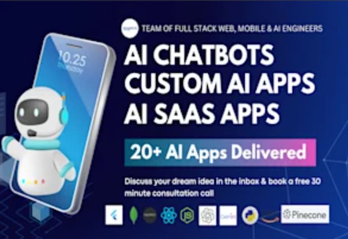 develop ai software, ai web application ai mobile app, ai software developer llm