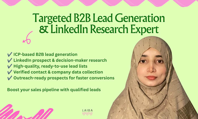 do b2b lead generation and data entry