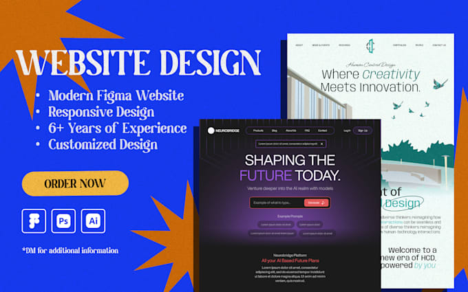 Design a modern responsive website in 12 hours by Blurrymeal2 | Fiverr