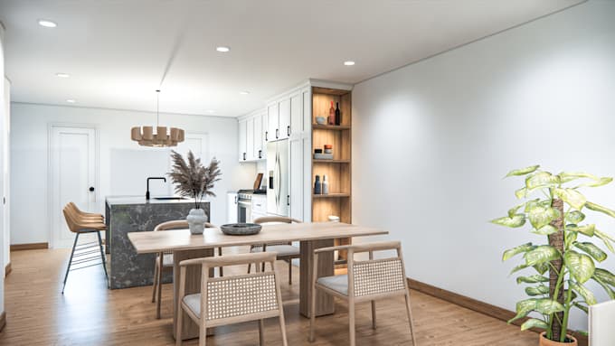 create affordable 3d living room renders