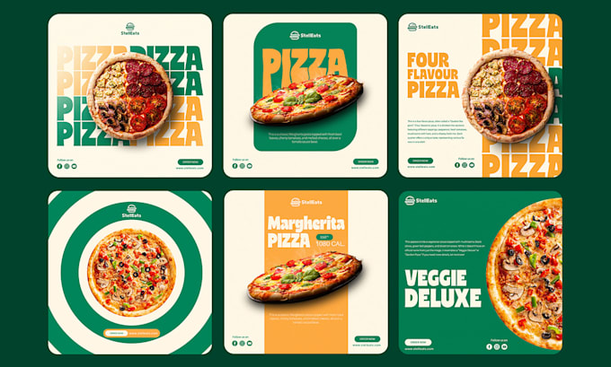 design creative restaurant social media ads and design