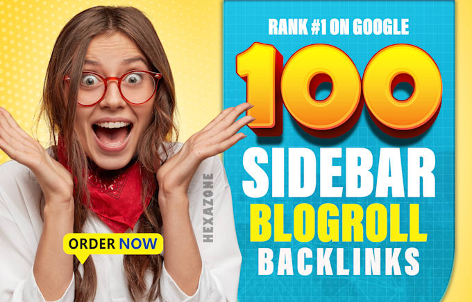 provide high da 50 sidebar blogroll backlinks for SEO