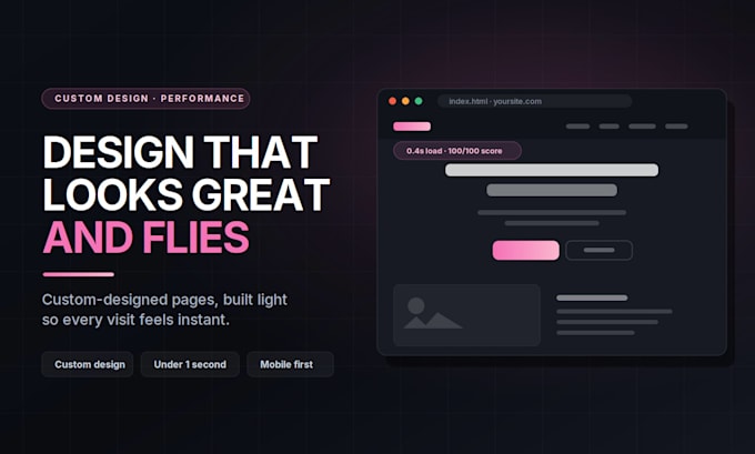 design and develop a custom HTML website for your business
