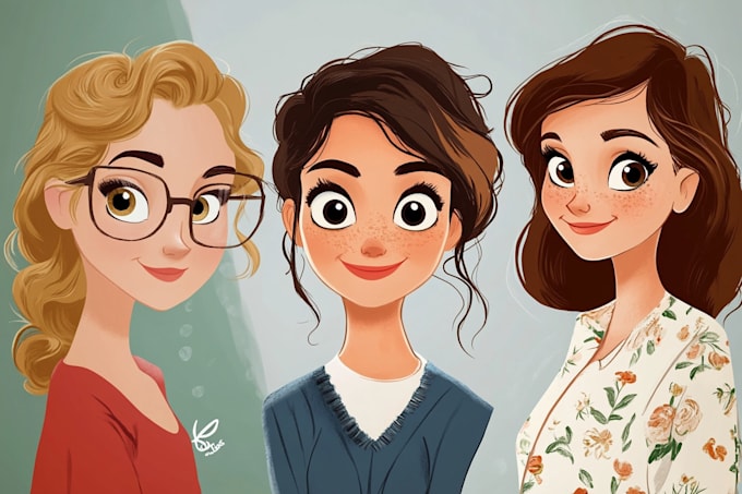 portrait your disney cartoon character