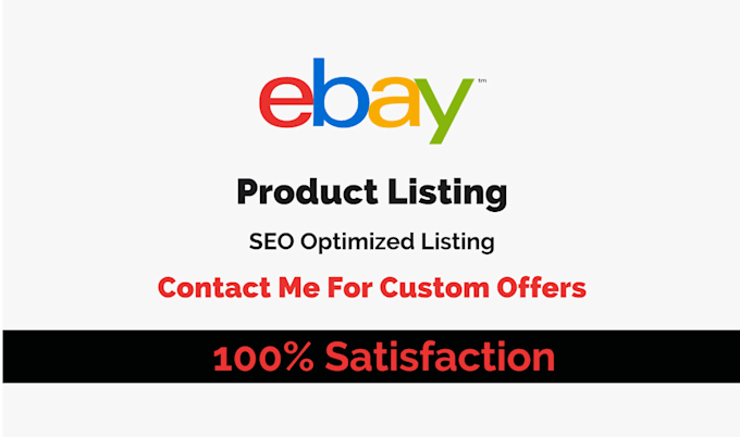 do ebay listing, ebay product listing, ebay SEO listing
