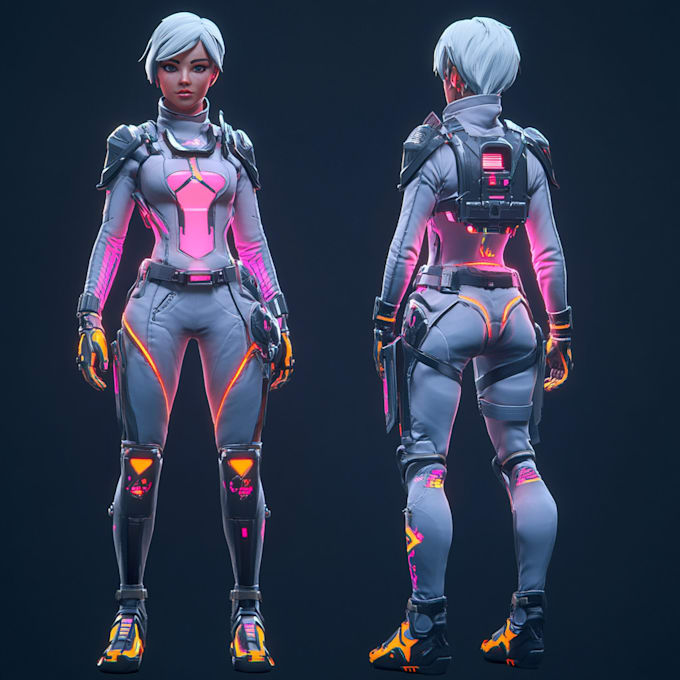 Design a game character art or sci fi character illustration by ...