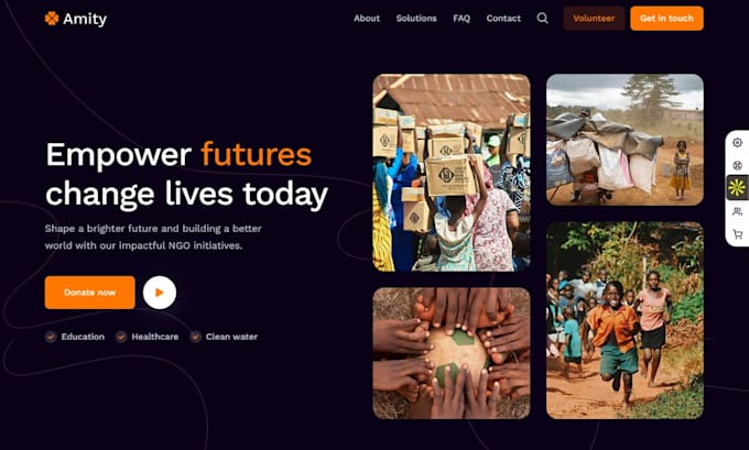 develop donation website, charity, nonprofit and ngo website