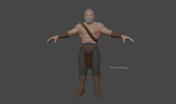 do 3d game character modeling, texturing and rigging