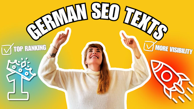 write german SEO texts for you