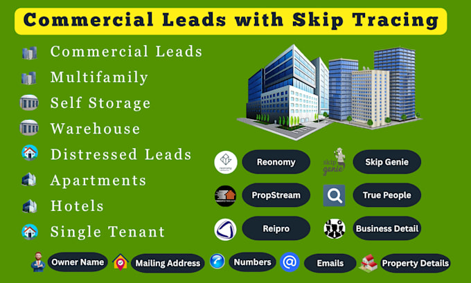 property research and commercial real estate skip tracing