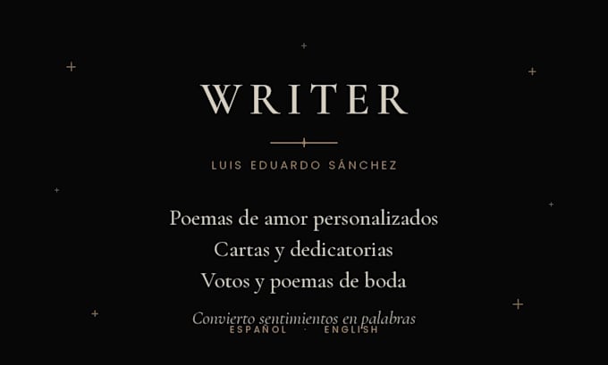 write emotional poetry and personalized love letters for any occasion