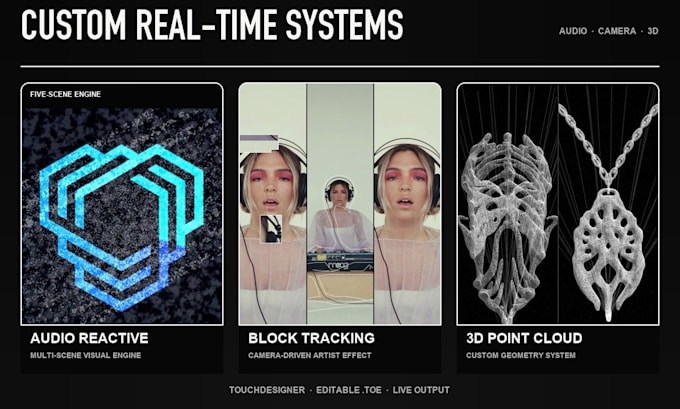 build a custom touchdesigner audio reactive visual system