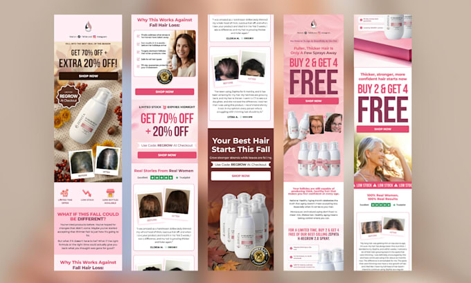 design professional klaviyo email template newsletter
