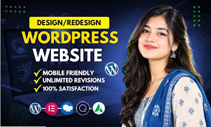 design a professional wordpress website or wordpress business website