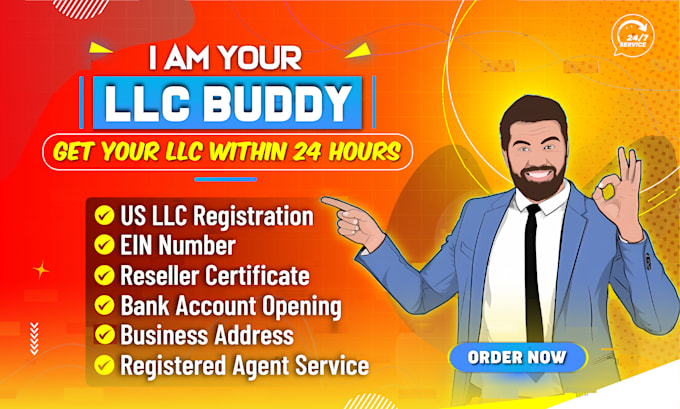 do US llc registration along with ein number for US non resident