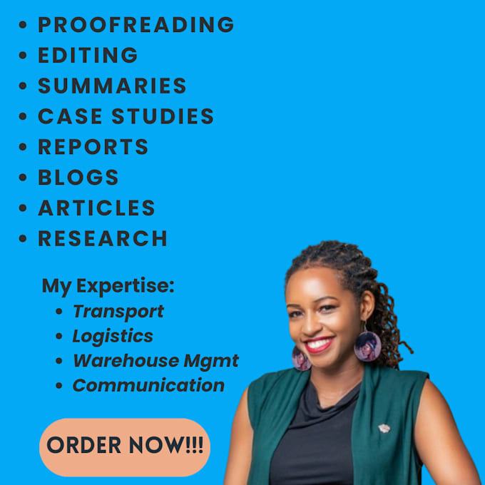 write transport, logistics, warehouse management and communications case studies