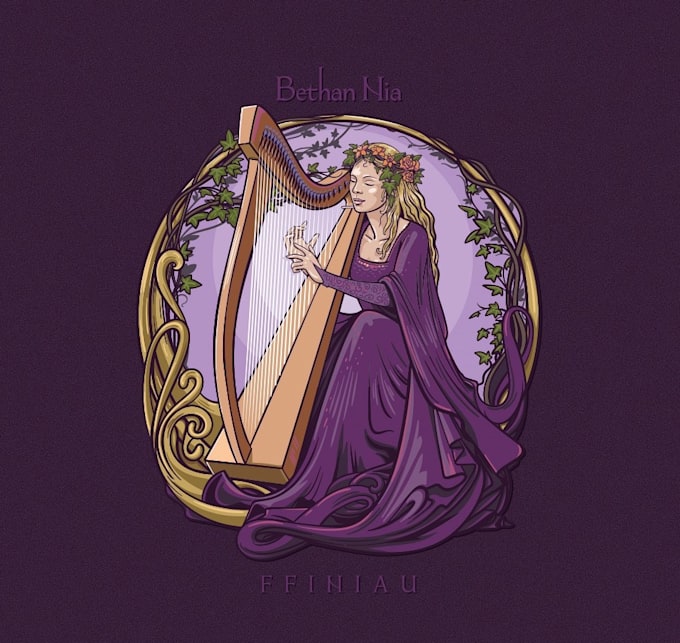 design ethereal celtic folk artist logo