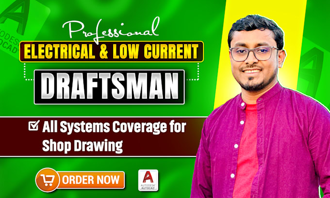 create electrical and low current shop drawing for all systems