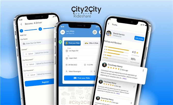 create a taxi booking app, uber app, lyft app