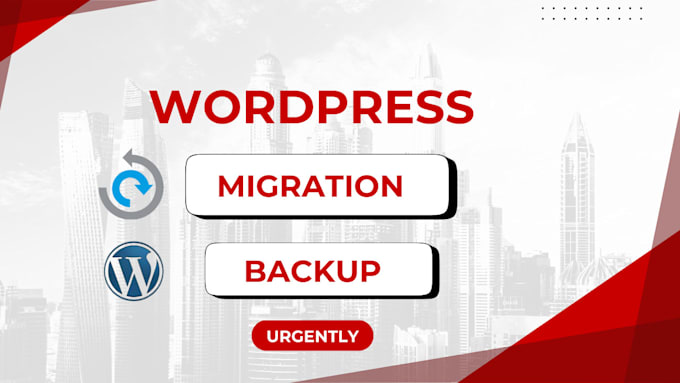 urgently migrate wordpress, website transfer, backup and elementor customization