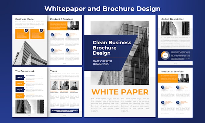 design white paper, brochure, and flyer