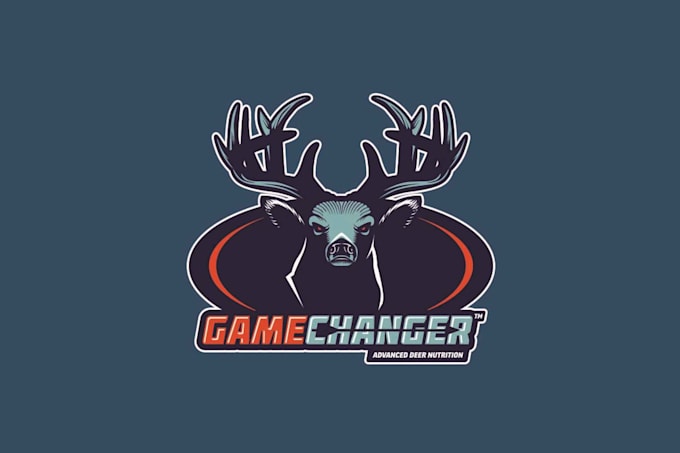 design badass deer game changer logo