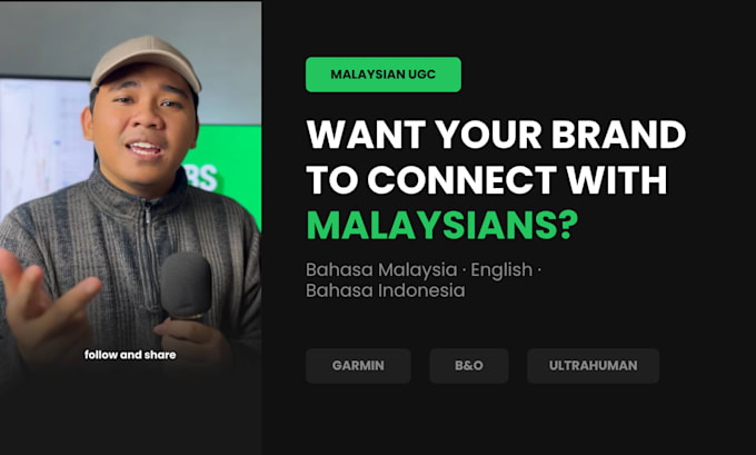 create a bahasa malaysia ugc video for your brand