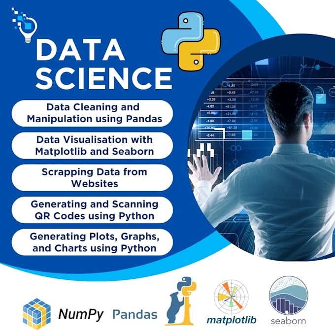 do data cleaning, visualization, analysis, manipulation in python