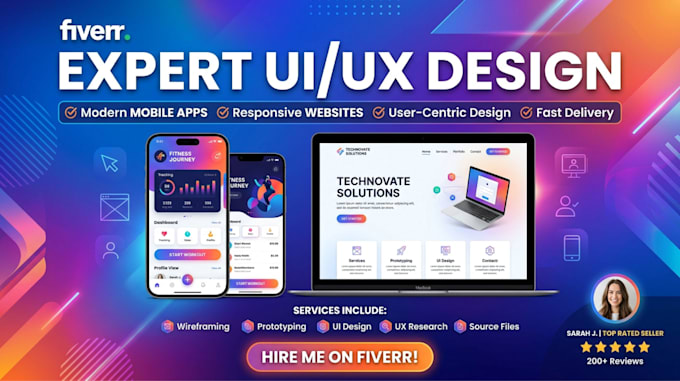design modern website UI UX, landing page and web template