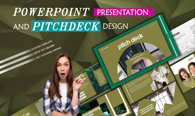 craft custom pitch decks and powerpoint presentations