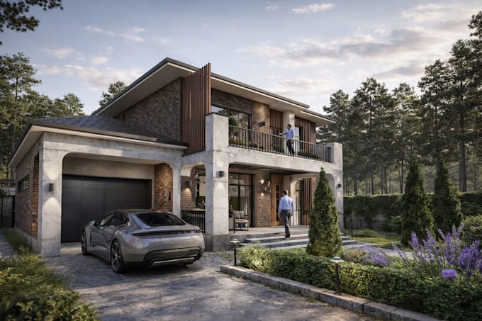 create realistic architectural visualization for any project
