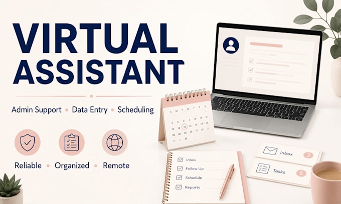 be your virtual assistant for admin support and data entry