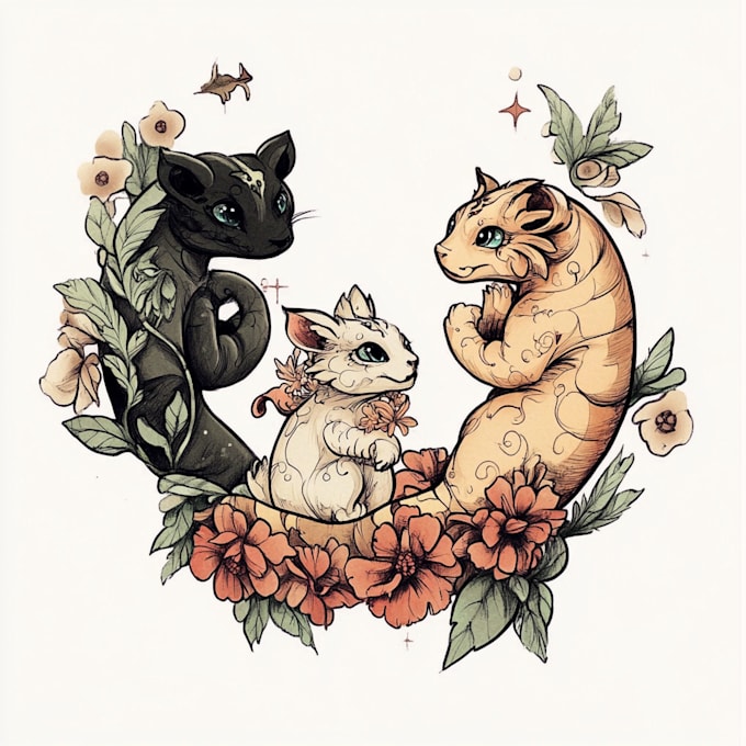 hand draw your amazing custom tattoo design
