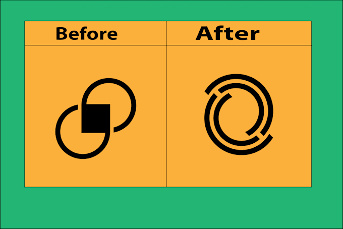 recreate, rebrand, refresh, reshape your existing logo