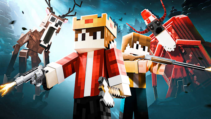 create eye catching minecraft professional thumbnails