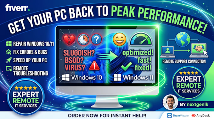 repair, fix, and optimize windows 10 and 11 remotely
