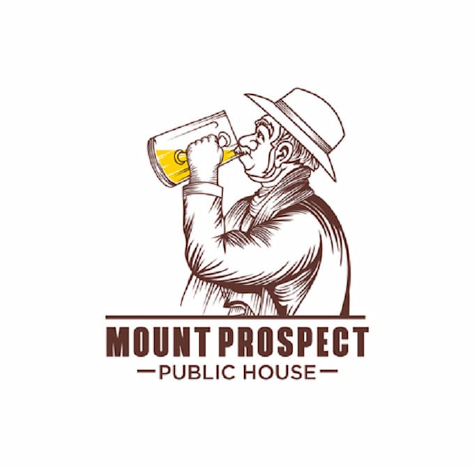 make awesome public house and drink logo