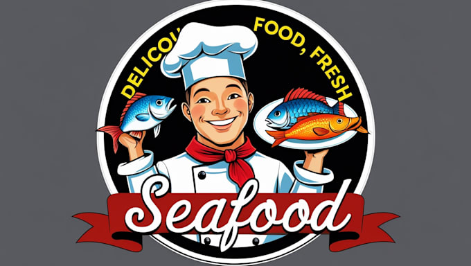 create restaurant,fast food,seafood and cafe logo