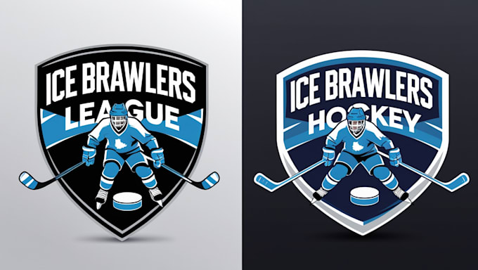 do a modern basketball,hockey logo