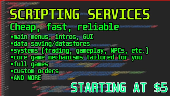 script anything for you in roblox