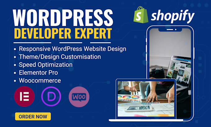 build wordpress website development, design, redesign, elementor pro expert