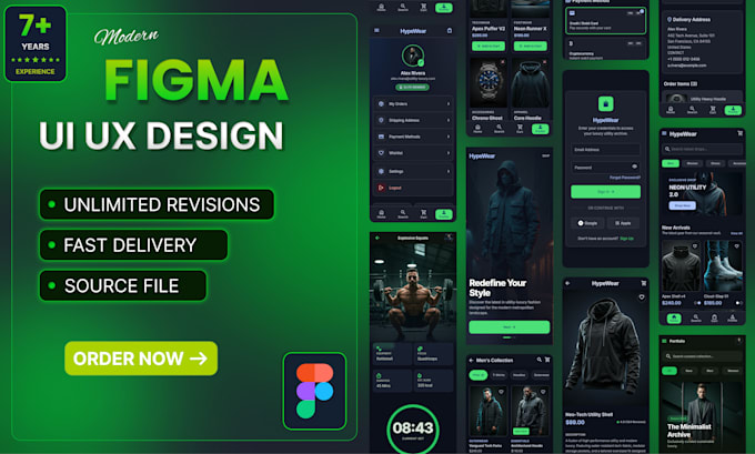 create professional UI UX design for website mobile app and saas dashboard