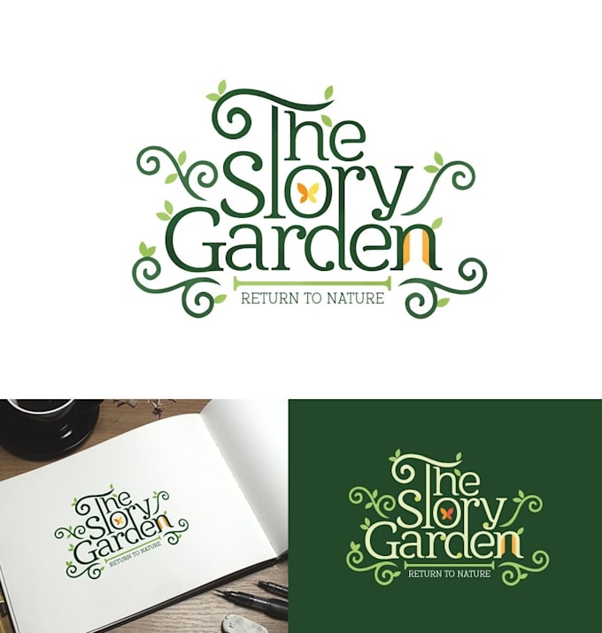 design unique story production logo