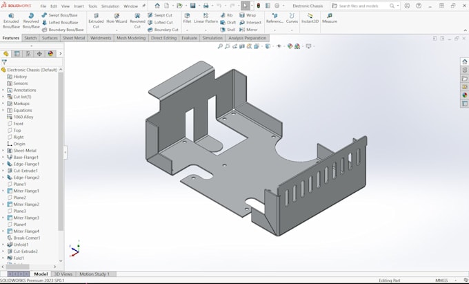 do sheet metal part design for laser cutting