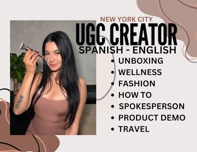 record a ugc style female spokesperson video