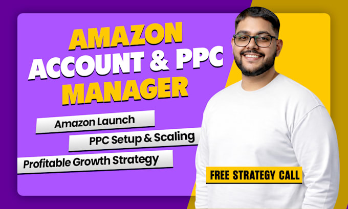 be your amazon account manager and amazon PPC specialist