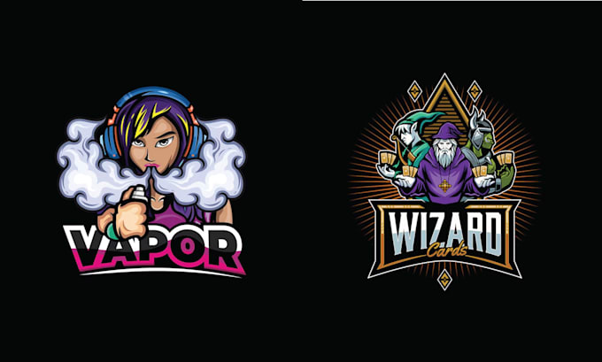 design mascot smoking hookah logo