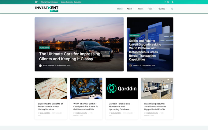 publish news on investment guide